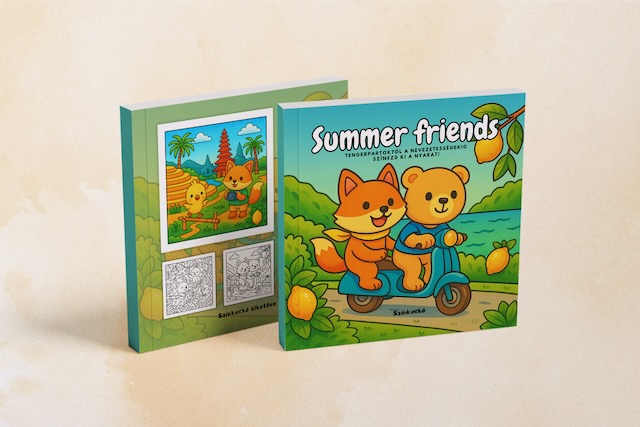 Summer friends színezőfüzet