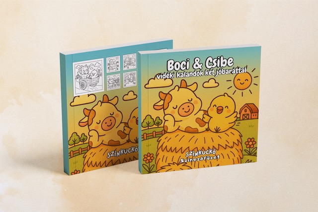 Boci és csibe színezőfüzet