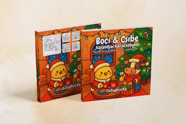 Karácsonyi Kaland színezőfüzet